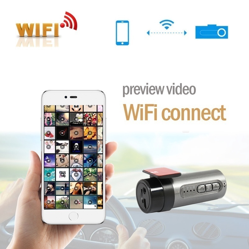 Máy quay hành trình mini cho xe ô tô hỗ trợ quay đêm 1080P kết nối WiFi | BigBuy360 - bigbuy360.vn