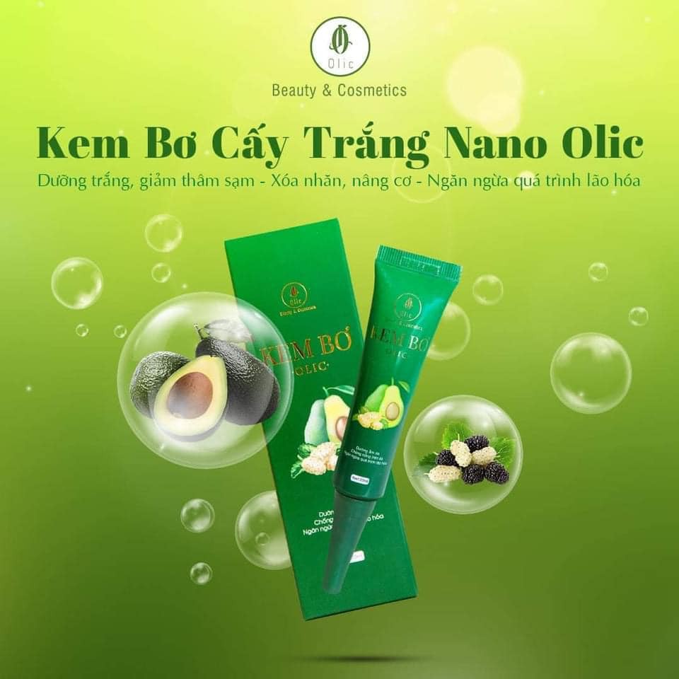 Kem Bơ Cấy Trắng Nano Olic