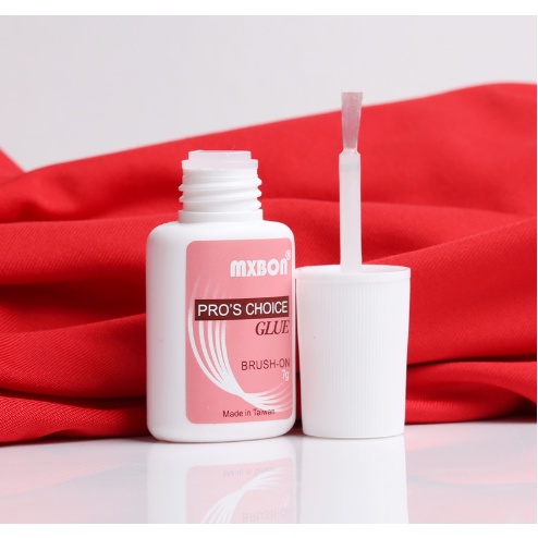 Keo dán móng giả, đính đá, charm, nơ, phụ kiện trang trí móng Mxbon 7g chai hồng