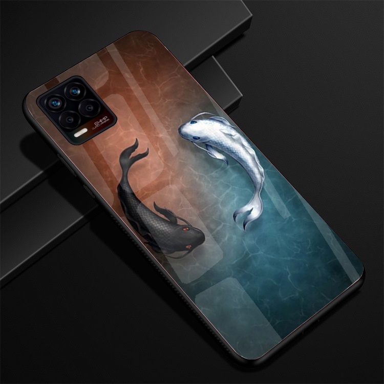 Ốp Lưng REALME 8, REALME 8 PRO mặt kính cường lực cao cấp thiết kế Độc Quyền