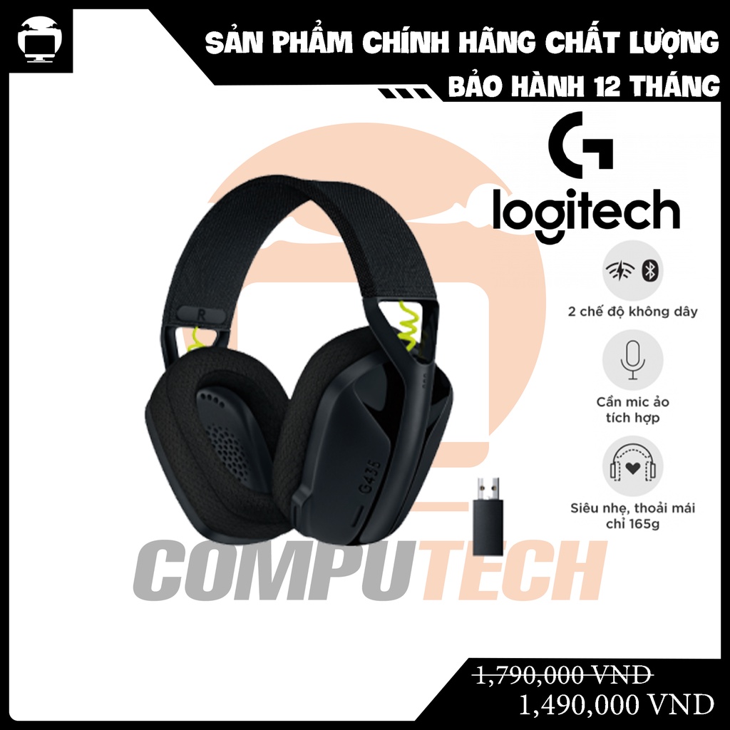 Tai nghe Logitech G435 Lightspeed Wireless Black