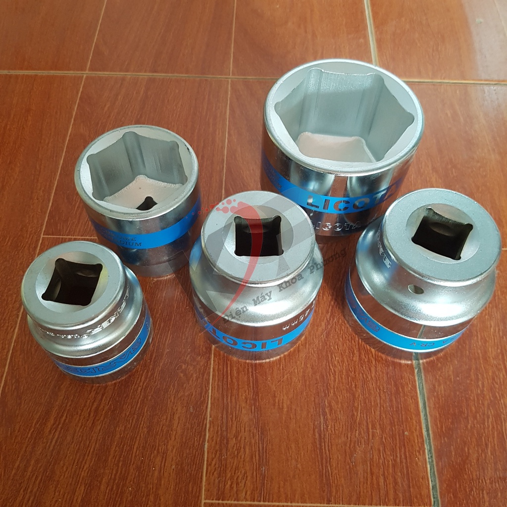 Đầu khẩu 3/4 inch, 1 inch các khẩu 33, 36, 38, 41, 46, 50, 55. Chụp bu lông 3/4 inch, 1 inch