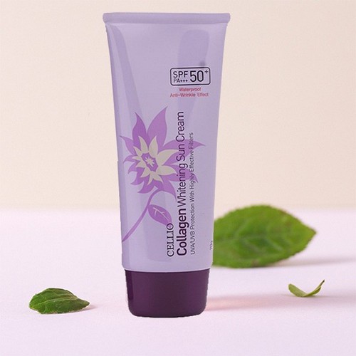 Kem Chống Nắng Cellio Waterproof Daily SPF50 PA+++ 70ml Tím