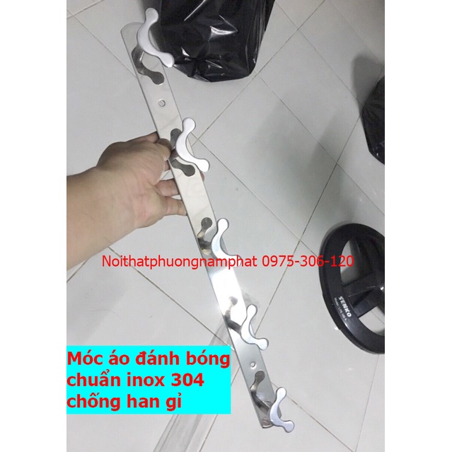 [ĐÁNH BÓNG ĐẸP] Móc Treo Quần Áo Gắn Tường 100% INOX 304 CAO CẤP MA6 MÓC ÁO BƯỚM, đánh bóng tốt, inox chống han rỉ