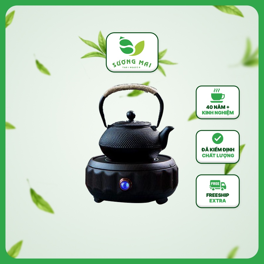 Ấm Đun Siêu Tốc Tetsubin Hút Nước Tự Động SƯƠNG MAI Thiết Kế Cổ Điển Chất Liệu Gang Bền Đẹp An Toàn Với Người Sử Dụng