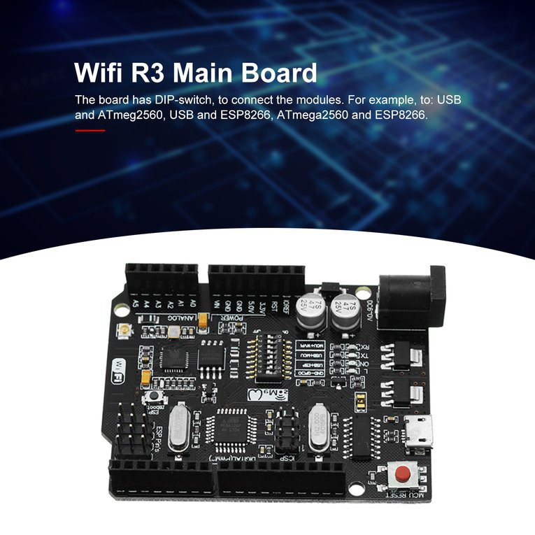 Bảng Mạch Mega + Wifi R3 Atmega2560 + Esp8266 32mb Ch340G Chất Lượng Cao