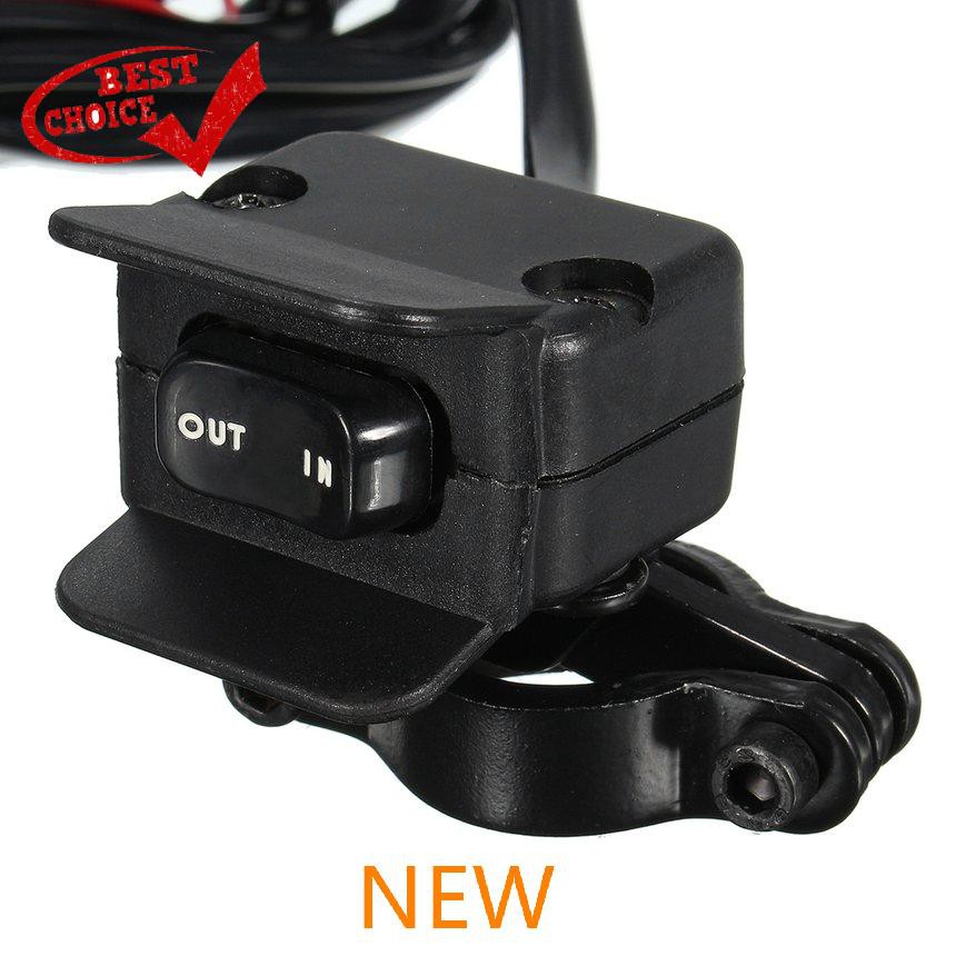 Dây Công Tắc Gắn Tay Lái Xe Mô Tô Atv / Utv 3m 12v