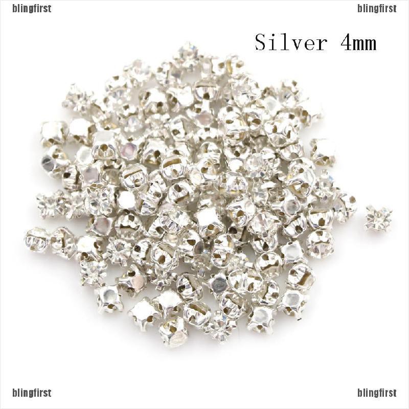 [Bling] 100pcs Mini Doll Crystal Rhinestone Rhinestones DIY Garment Sewing Clothes Accessories [First]