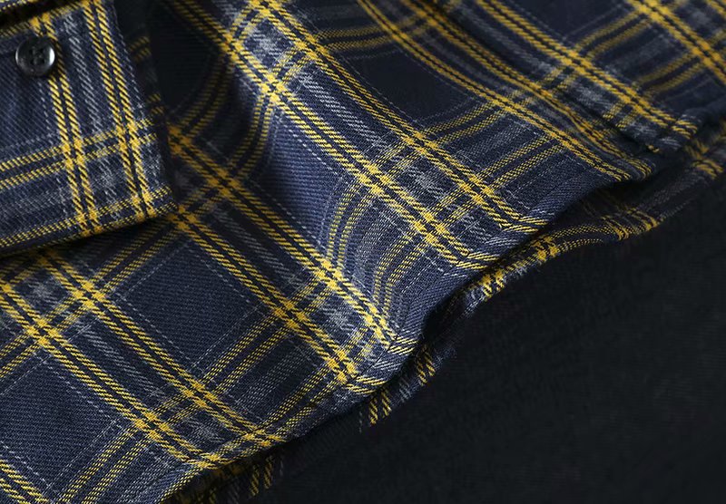 Áo sơ mi dài tay họa tiết caro phong cách Hàn Quốc trẻ trung thanh lịch với 3 màu tùy chọn