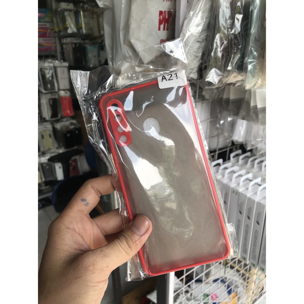 Ốp Lưng Điện Thoại SAMSUNG A21 Đục Viền Màu cao cấp