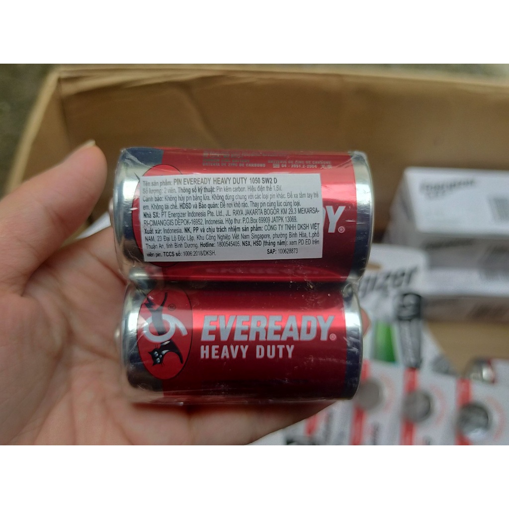 PIN ĐẠI D 1.5V EVEREADY HEAVY DUTY 1050 SW2 D [CHÍNH HÃNG] - Giá 1 Viên