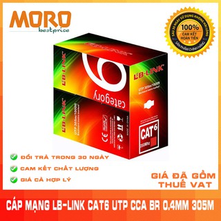 Cuộn dây cáp mạng lb-link cat6 utp cca br 0.4mm - chính hãng