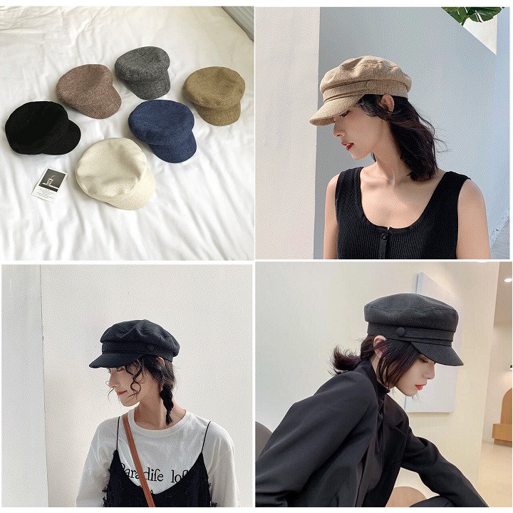 Mũ nồi ulzzang hàn quốc Baret