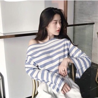 Áo pull kẻ dài tay