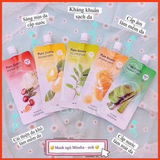 Mặt nạ ngủ missha pure source pocket pack mbxt