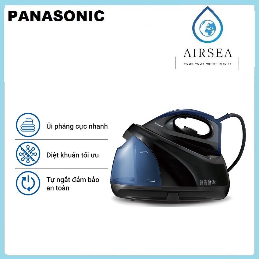 àn Ủi Hơi Nước Cao Cấp Panasonic NI-GT200ARA – Ủi Phẳng Cực Nhanh - Diệt Khuẩn