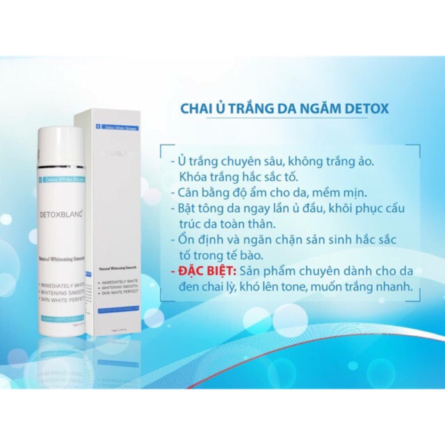 Ủ TRẮNG DA CAO CẤP DETOX BLANC 150ML