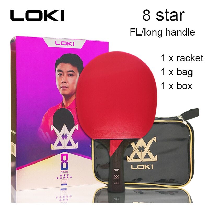 Vợt Đánh Bóng Bàn Loki 7/8/9 Star Chuyên Nghiệp Có Túi Đựng Tiện Lợi