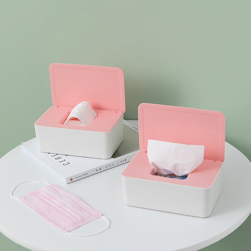 Hộp Đựng Khăn Giấy/Mặt Nạ/Găng Tay Dạng Ngăn Kéo Chống Bụi Đa Năng Dùng Một Lần