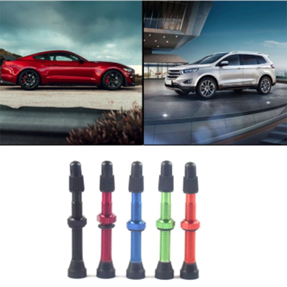 MMLUCK Bicycle Tire Valves MTB 48mm Extender Valves Tubeless Tire Valve Repairing Elements Road Bike Nipple Alloy Core Tubeless Valves