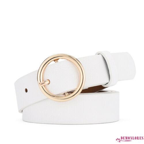Thắt lưng da mềm màu trơn thiết kế cổ điển sành điệu cho phái nữ