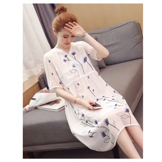 Váy voan bầu xinh công sở