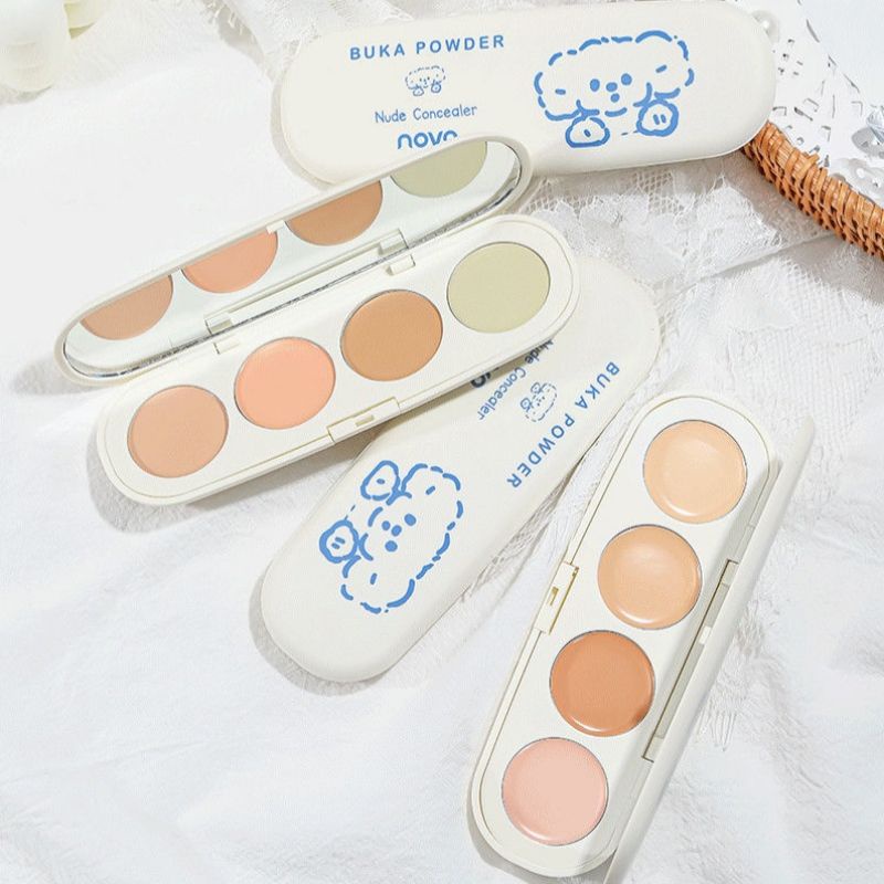 NOVO - Bảng che khuyết điểm triệt sắc Novo Buka Powder Nude Concealer