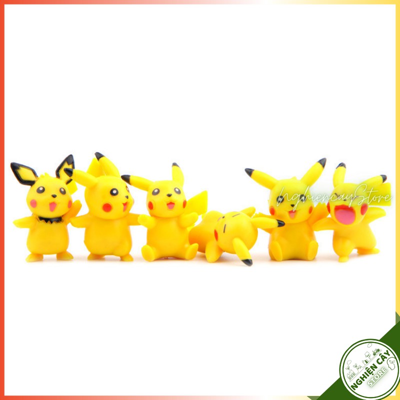 Phụ kiện Pikachu trang trí tiểu cảnh, cây cảnh, sen đá