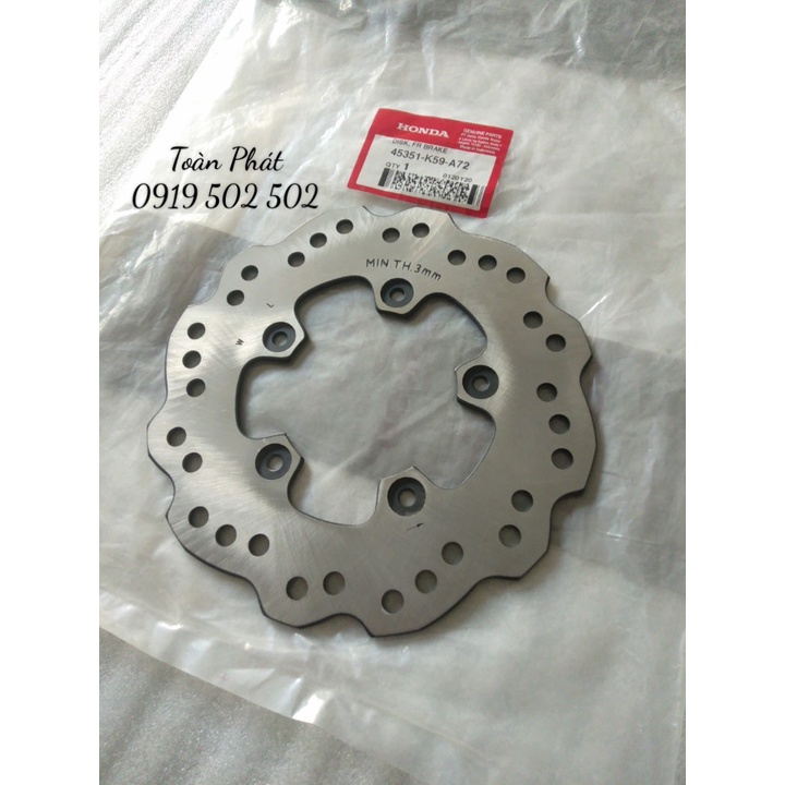 ĐĨA THẮNG TRƯỚC VARIO - 45351K59A72 - VARIO 125/150 2019 CHÍNH HÃNG HONDA INDONESIA