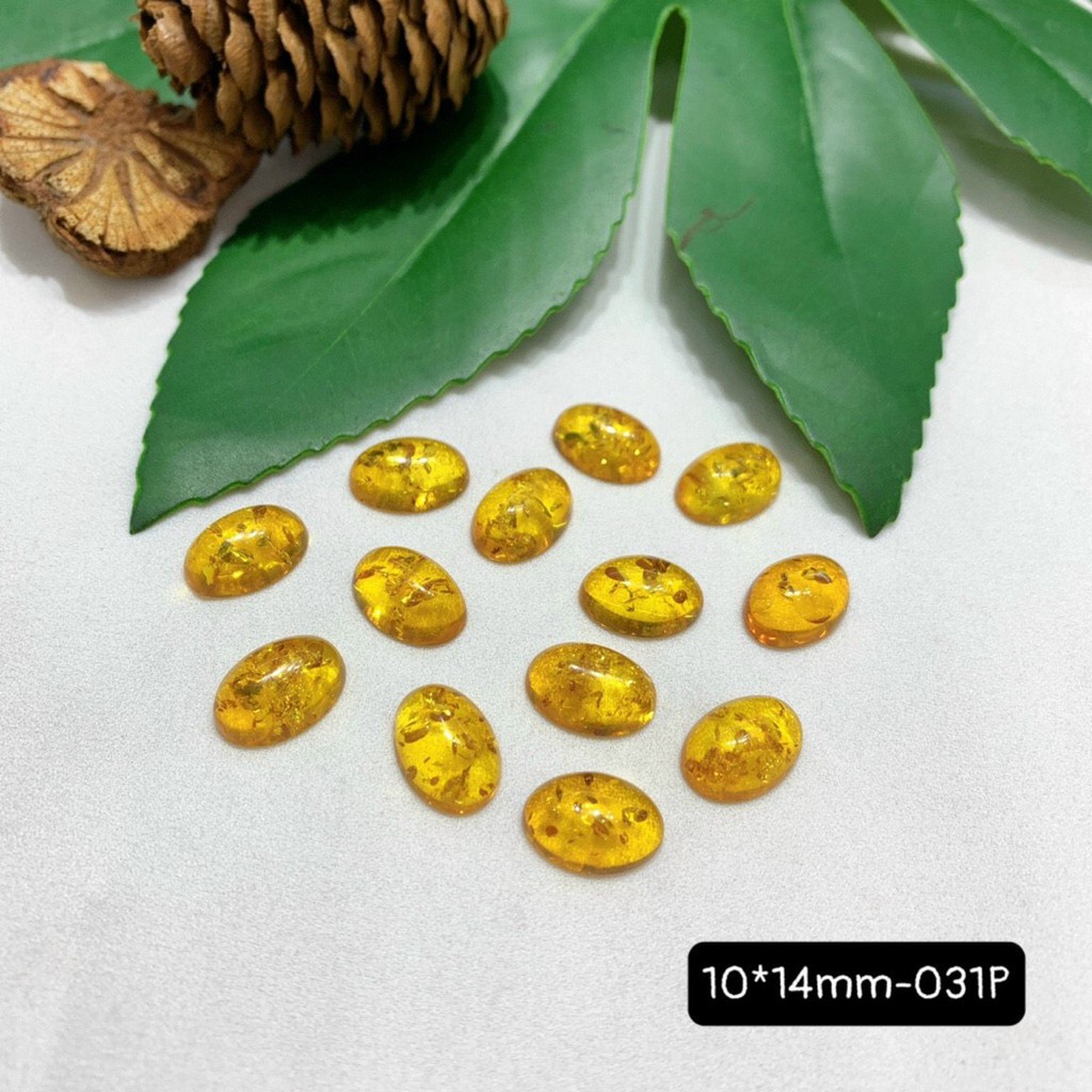 Mặt Đá Hổ Phách Bal-tic Hình Oval Đủ Size Vừa Cập Bến