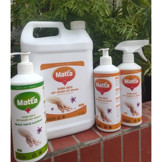 Dung dịch sát khuẩn tay, nước xịt khử khuẩn tay nhanh matta 5lit - hoangvu store