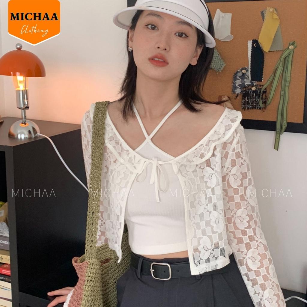Áo Croptop 2 DÂY CHÉO MẢNH Nữ Thun Gân, Áo Dây Đắp Chéo Cổ - MICHAA