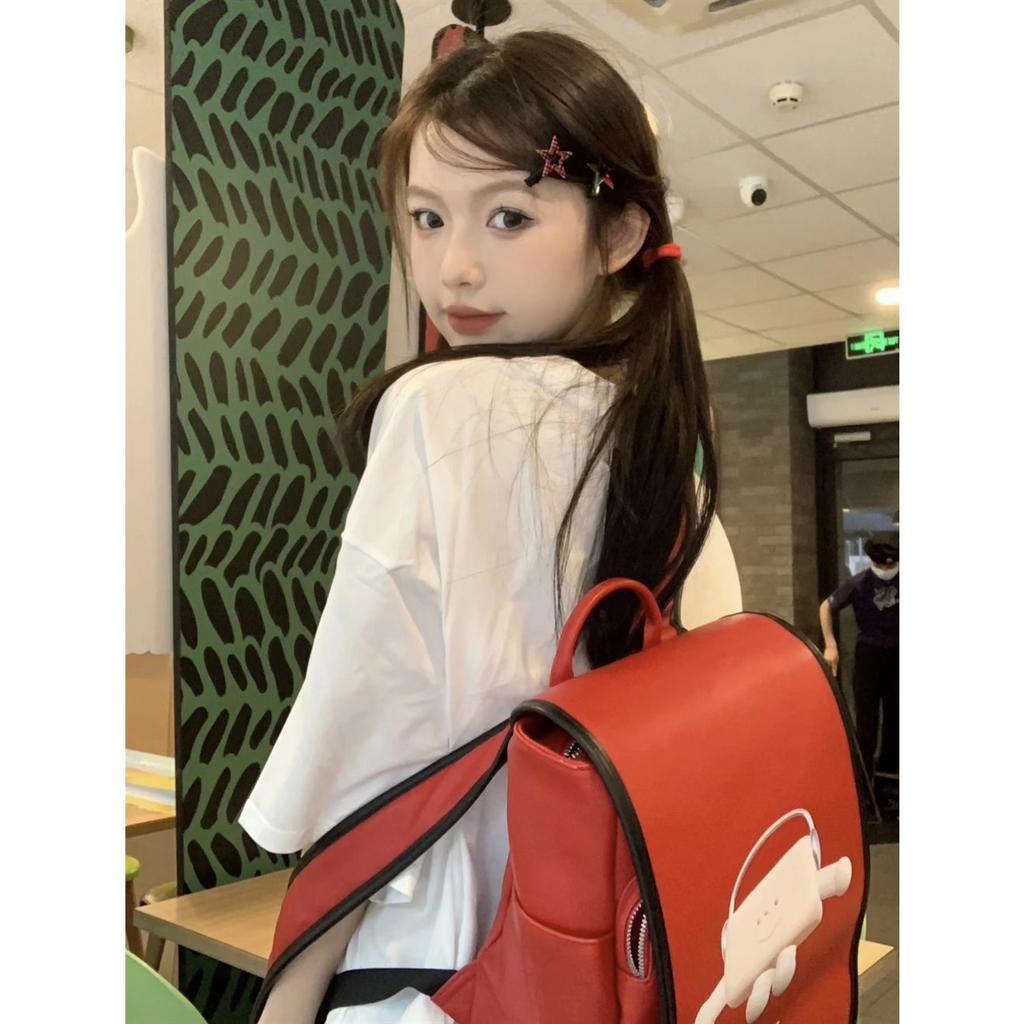 「 WELOVE1 」Áo Thun Cotton Tay Ngắn Cổ Tròn In Hình Quả Cà Chua Phong Cách Hàn Quốc Thời Trang Mùa Hè Hàng Mới Dành Cho Bạn Nữ