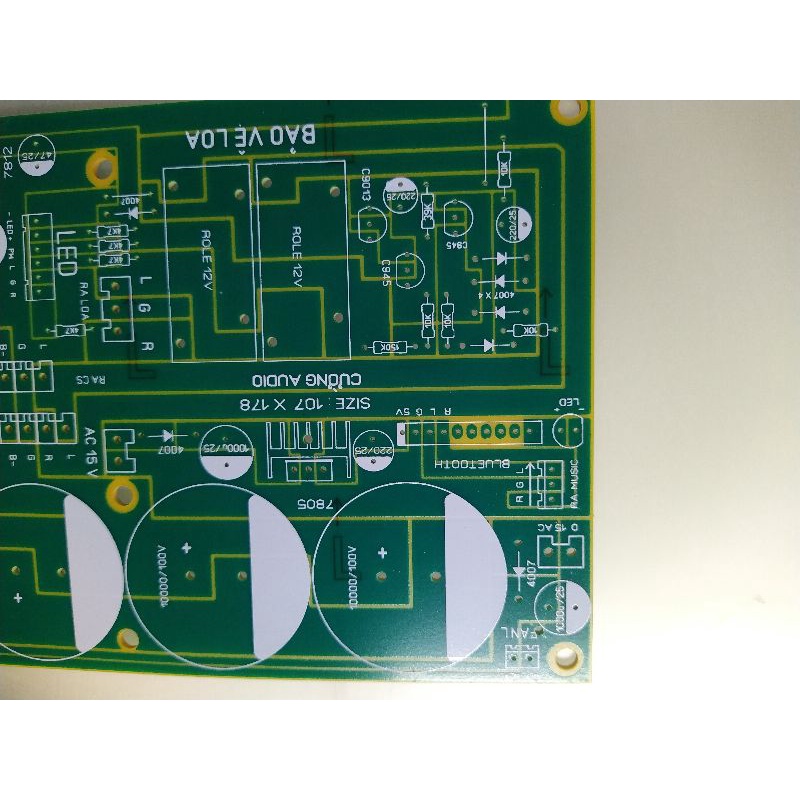 Bo pcb nguồn 4 tụ có liền bluetooth