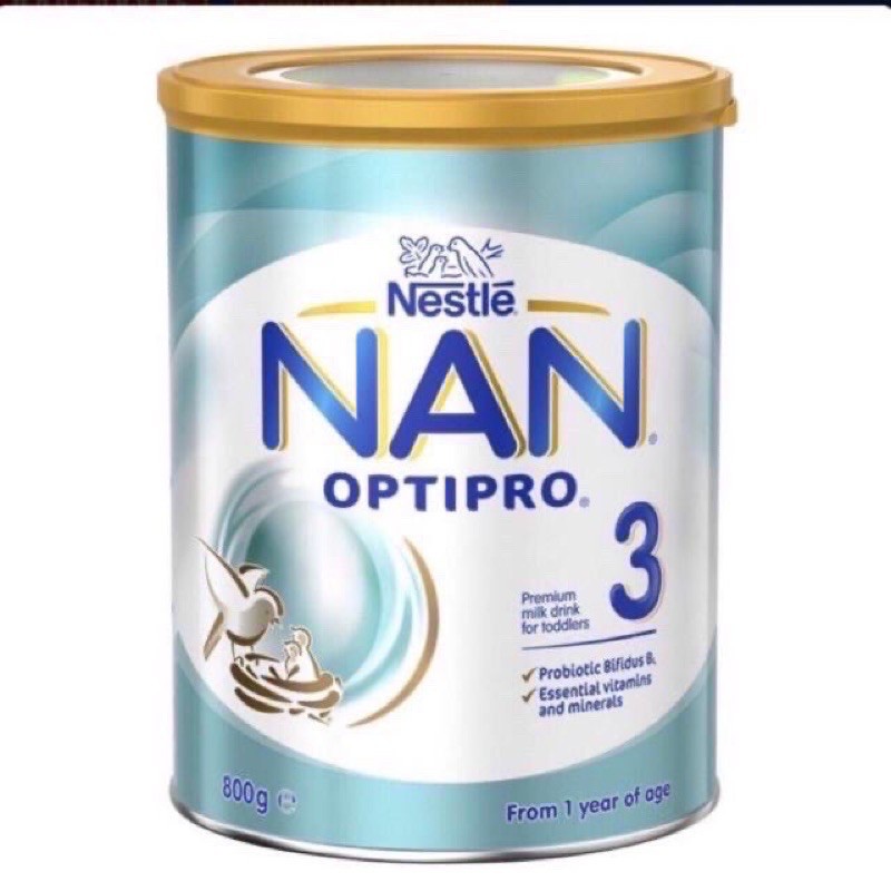 Sữa bột Nan Úc Optipro 800gr đủ số nội địa chính hãng