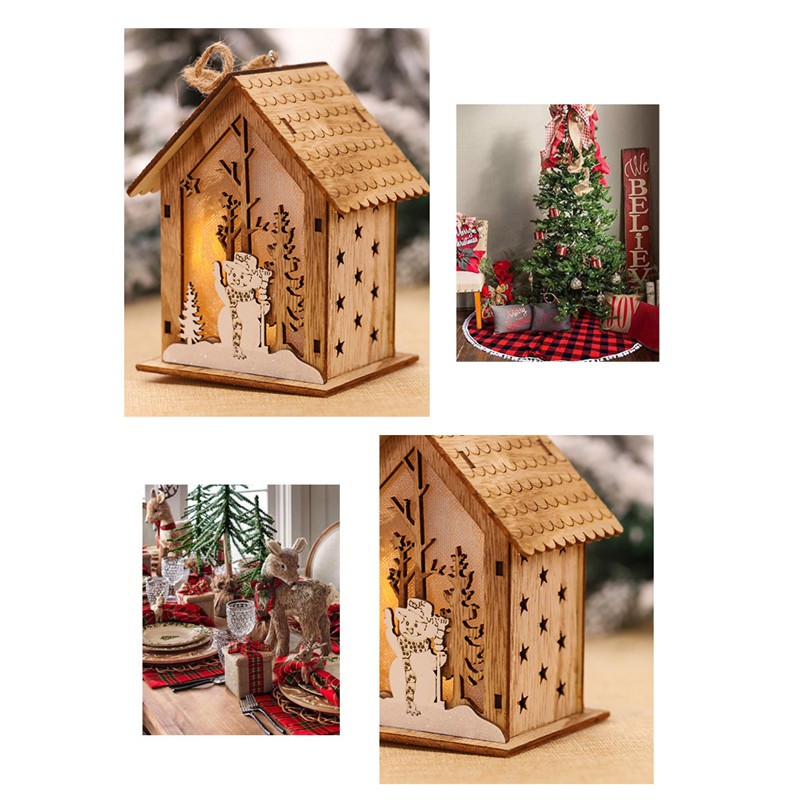 Christmas Decorations Chandelier, LED Lights, Household Luminous Christmas Tree Pendants, Santa Claus