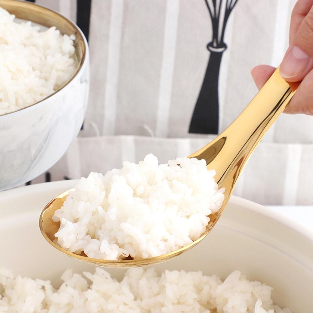 YIYU Muỗng Ăn Súp Bằng Thép Không Gỉ Thiết Kế Tiện Lợi Cho Nhà Bếp