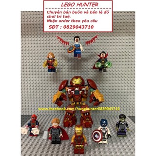 Marvel Minifigures Superheroes Biệt đội siêu anh hùng Ironman Thor Captain America Spiderman Hulk Falcon Stranges