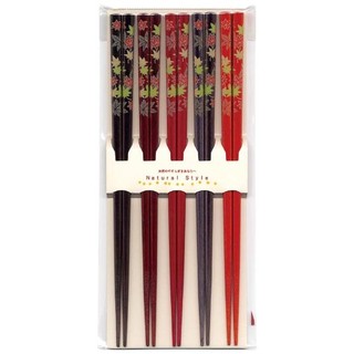 Set 5 đôi đũa mẫu lá phong (Made in Japan)