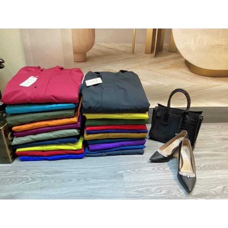 Áo mưa măng tô nữ một đầu PU 2 lớp thời trang cao cấp chống thấm chống gió lạnh - Ao mua mang to nu