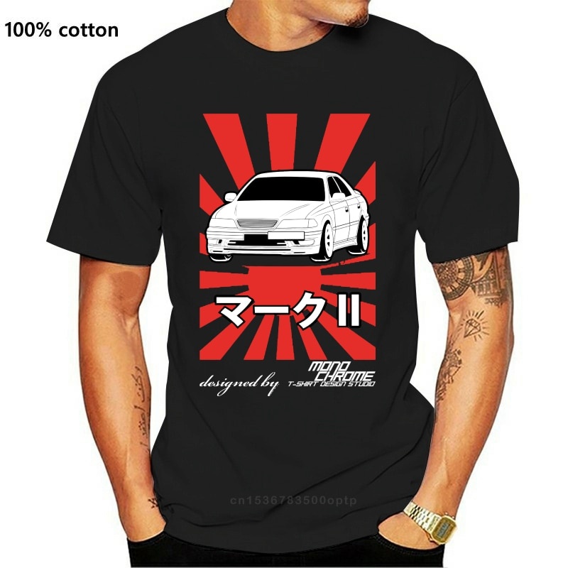 Áo Thun Mark 2 Tourer V JZX100 Áo Nam Đen Tay Ngắn Cotton Hip Hop In Áo Thun Tee Áo Sơ Mi