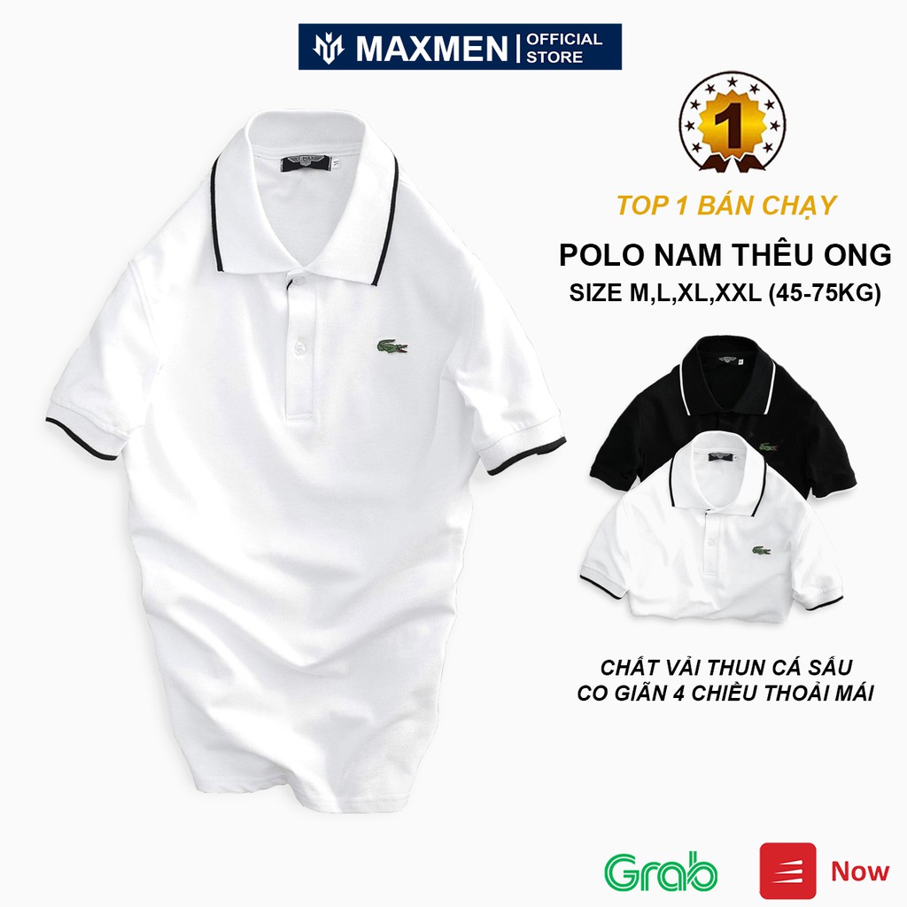 Áo phông polo nam có cổ cộc tay cao cấp Hamino vải thun cotton co giãn chất đẹp form rộng Hàn Quốc E1
