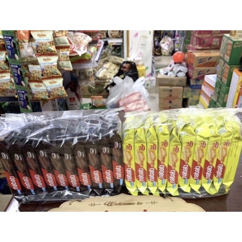 lốc 10 gói Nabati vị phô maisocola 20g x 10 gói