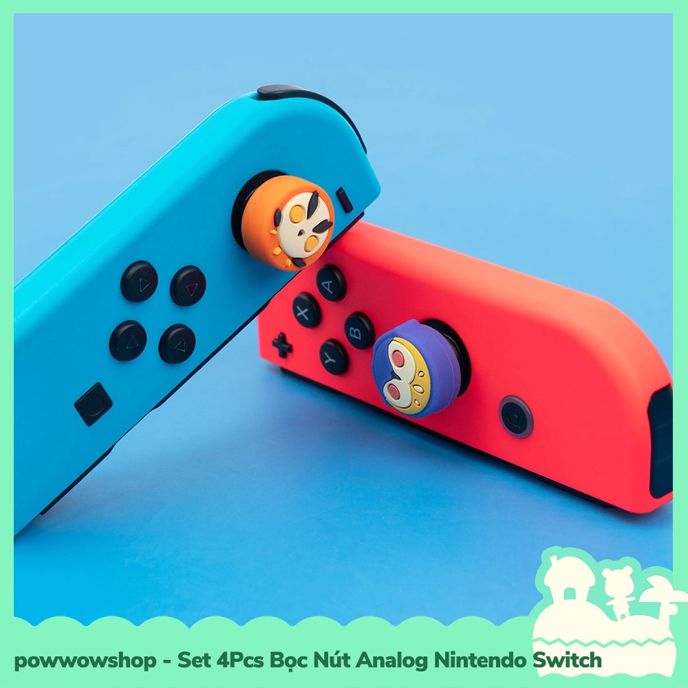 [Sẵn VN - Hỏa Tốc] Set 4Pcs Bọc Nút Cần Xoay Analog Joycon Cho Máy Game Nintendo Switch / Switch Lite Monster Hunter