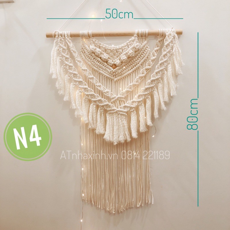 N4 mành treo tết macrame treo trang trang trí phòng dcor nội thất