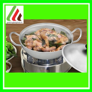 Chảo lẩu nhôm kim hằng 16 18 20 22 24 26 chính hãng