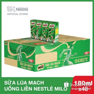 Sữa milo lúa mạch uống liền lốc 4 hộp