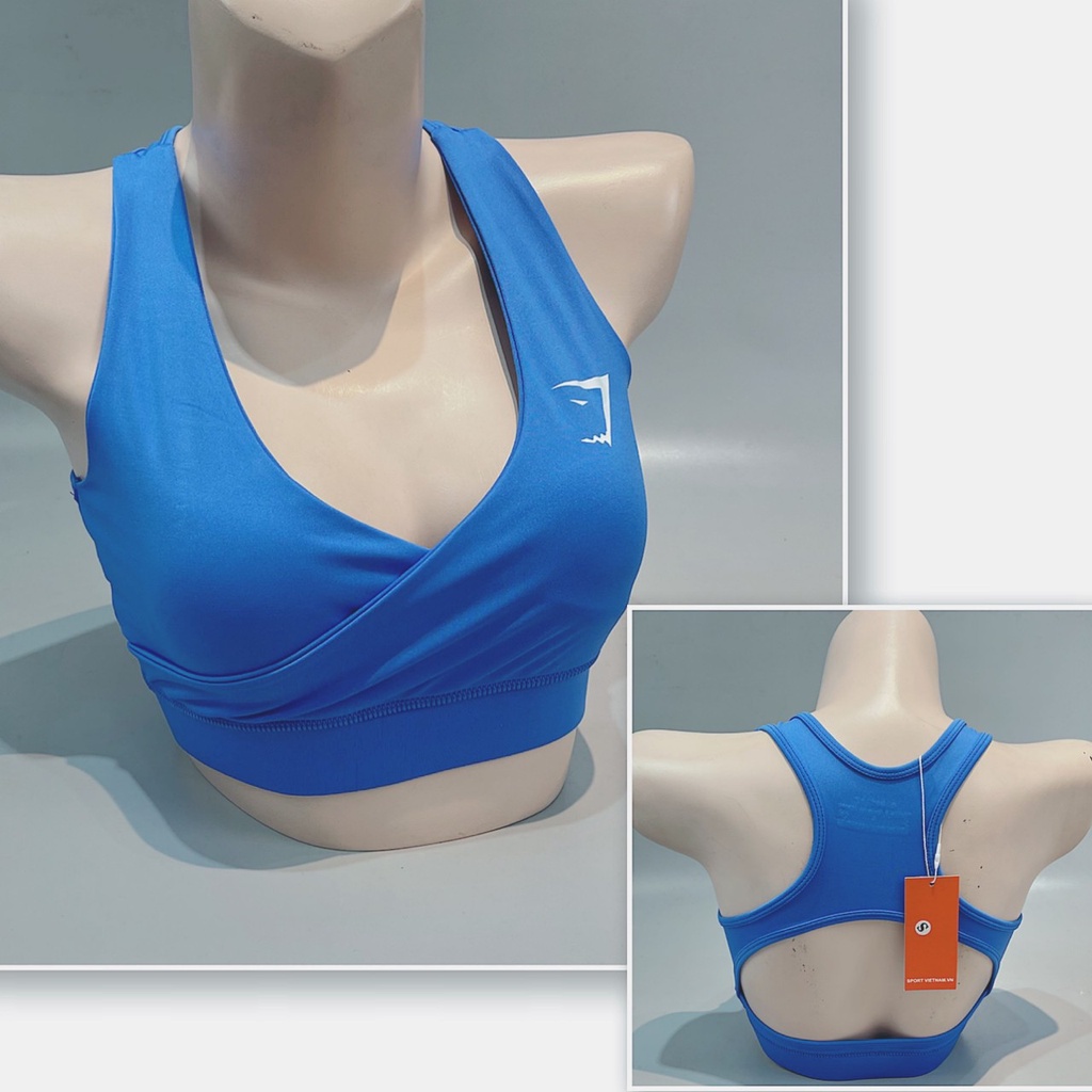 Bra GS đắp chéo chất thun co giãn thấm hút mồ hôi tuyệt đối- 091- Yoga An Viên