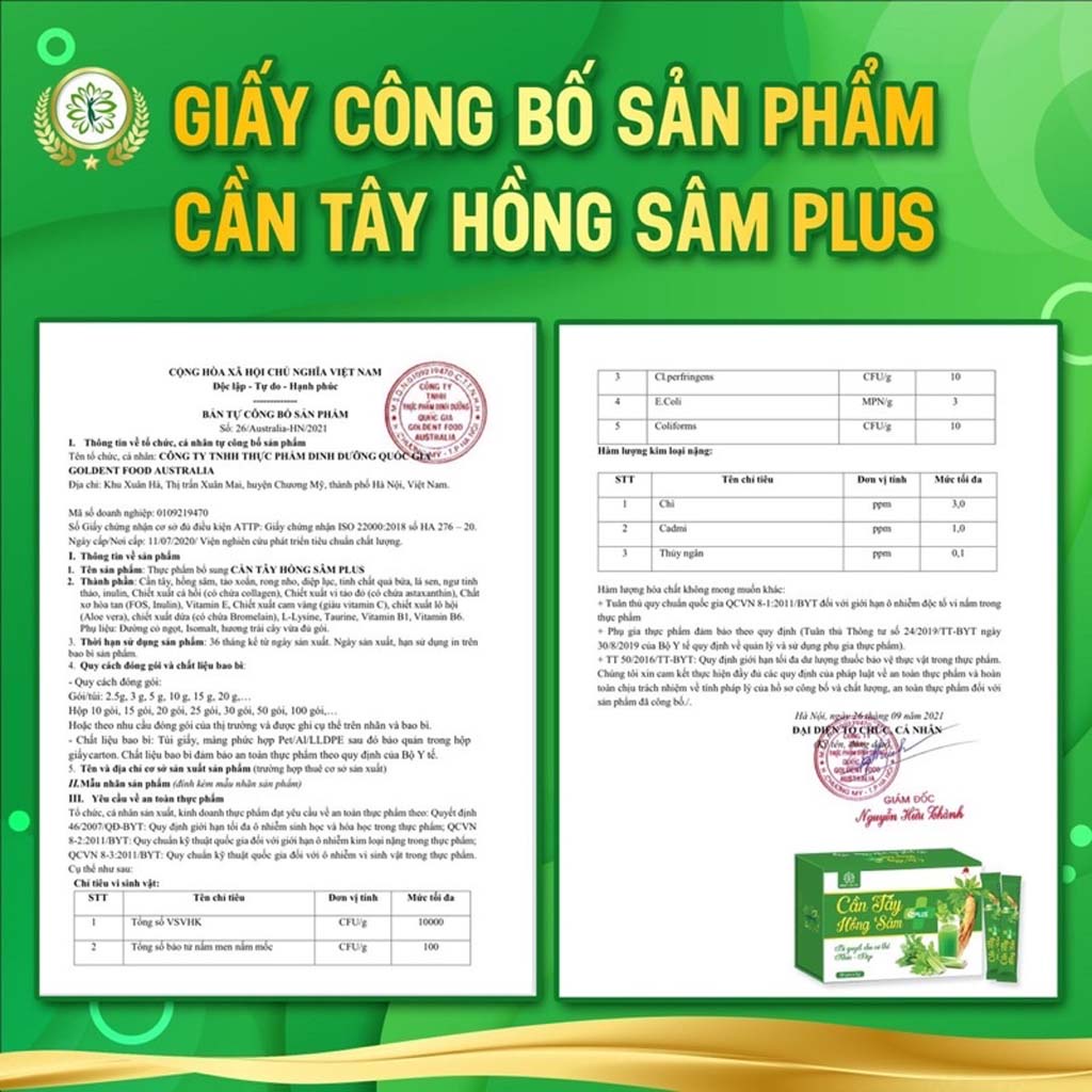 Cần tây hồng sâm plus Đông Y Lan Chi giúp giảm cân thanh lọc cơ thể 30 gói, thực phẩm chức năng đẹp da dáng thon