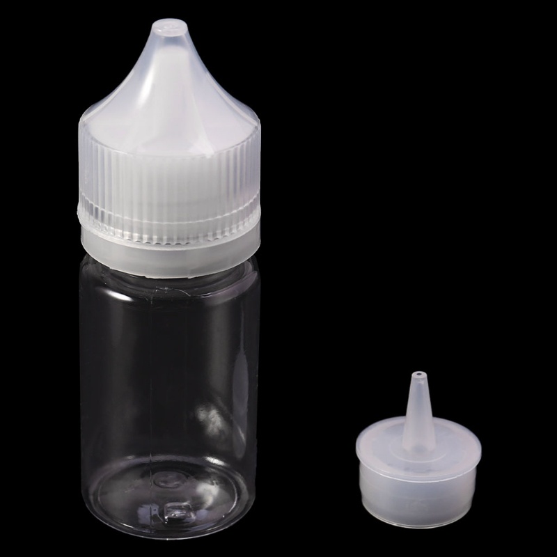 Bình Nước Rỗng 10ml - 120ml Bằng Nhựa Trong Suốt Có Nắp Dài